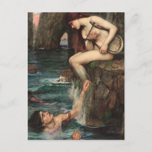 Vintag Art John William Waterhouse Postkarte (Vorderseite)