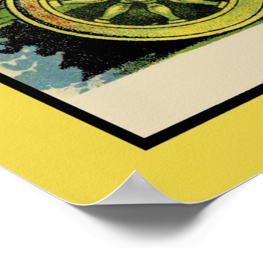 Vintag Art Macaroni Label Poster (Ecke)