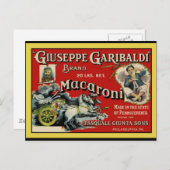 Vintag Art Macaroni Label Poster Postkarte (Vorne/Hinten)