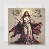 Vintag Art Mary Magdalene Zitat Karte (Vorderseite)