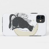 Vintag Art Moon Cat Case-Mate iPhone Hülle (Rückseite (Horizontal))