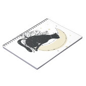 Vintag Art Moon Cat Notizblock (Linke Seite)