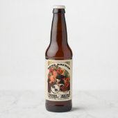 Vintag Art Nouveau Alphonse Mucha Bierflaschenetikett (Vorderseite)