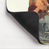 Vintag Art Nouveau Alphonse Mucha Mousepad (Ecke)