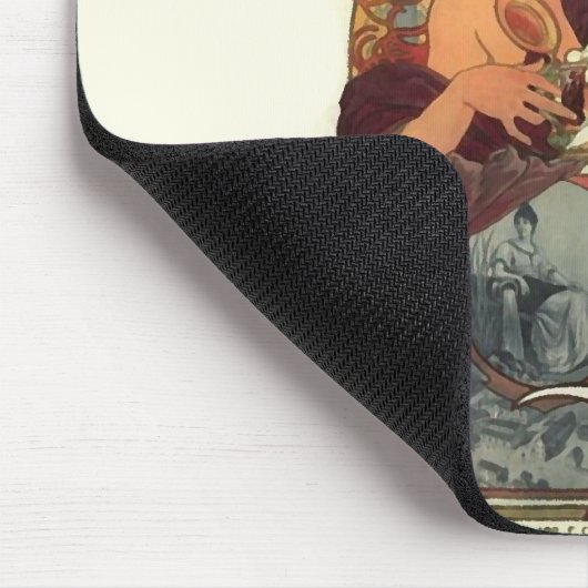 Vintag Art Nouveau Alphonse Mucha Mousepad (Ecke)