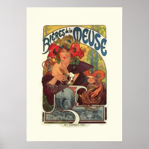 Vintag Art Nouveau Alphonse Mucha Poster