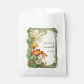 Vintag Art Nouveau Botanical Mucha Vielen Dank Geschenktütchen (Vorderseite)