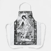 Vintag Art Nouveau Butterfly Fairy Summer Schürze (Vorderseite)