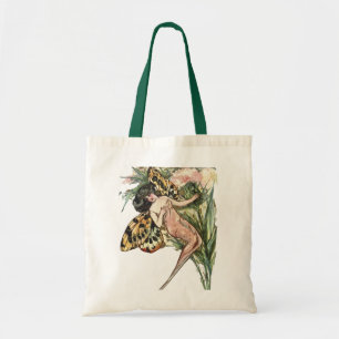 Vintag Art Nouveau Butterfly Fairy Tragetasche