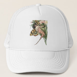 Vintag Art Nouveau Butterfly Fairy Truckerkappe
