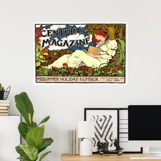 Vintag Art Nouveau Century Magazine Poster (Heimbüro)