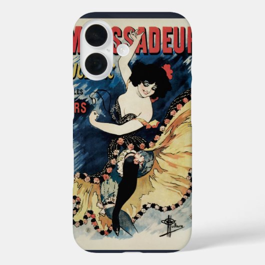 Vintag Art Nouveau Flamenco Dancer, Botschafter Case-Mate iPhone Hülle (Rückseite)