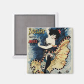 Vintag Art Nouveau Flamenco Dancer, Botschafter Magnet (Vorderseite/Rückseite)