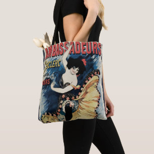 Vintag Art Nouveau Flamenco Dancer, Botschafter Tasche