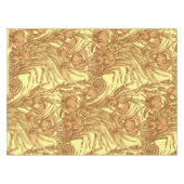 Vintag Art Nouveau Floral Iris Muster Tischdecke (Vorderseite (Horizontal))
