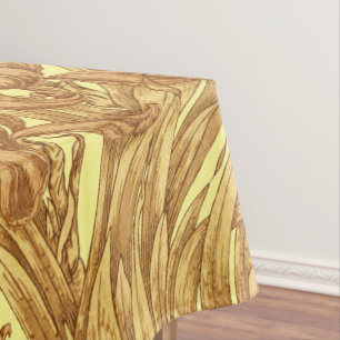 Vintag Art Nouveau Floral Iris Muster Tischdecke