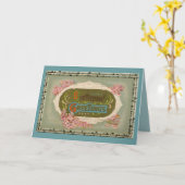 Vintag Art Nouveau Geburtstagsgrüße Karte (Gelbe Blume)