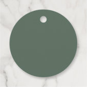 Vintag Art Nouveau Gefallen Tag Geschenkanhänger (Rückseite)