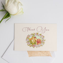 Vintag Art Nouveau LGBTQ Zwei Brillen Vielen Dank Mitteilungskarte