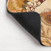 Vintag Art Nouveau Mucha Mousepad (Ecke)