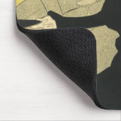 Vintag Art Nouveau Nightclub Café, Divan Japonais Mousepad (Ecke)