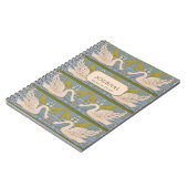 Vintag Art Nouveau Swan Pattern Journal Notizblock (Linke Seite)