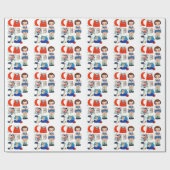 Vintag Art Paper Doll. Niedliche Papierpuppe. Geschenkpapier (Flach)