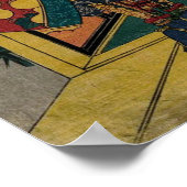 Vintag Art Poster von Samurai Warrior (Ecke)