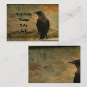 Vintag Art Raven Visitenkarte (Vorne/Hinten)