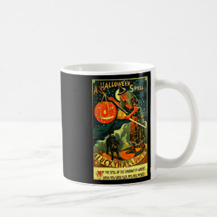 Vintag Art Retro Halloween Hexe Kaffeetasse
