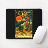 Vintag Art Retro Halloween Hexe Mousepad (Mit Mouse)