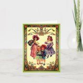 Vintag Art Viktorianische Kinder Karte (Vorderseite)