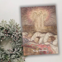 Vintag Arthur Rackham Weihnachtsgrüße Feiertagskarte