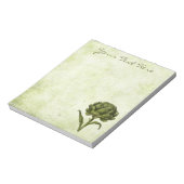 Vintag Artichoke Notepad Notizblock (Rotiert)