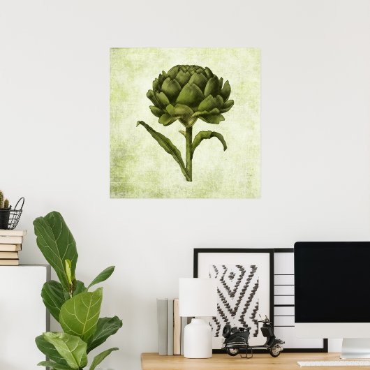 Vintag Artichoke Poster (Heimbüro)