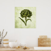 Vintag Artichoke Poster (Küche)