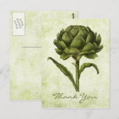 Vintag Artichoke Postkarte (Vorne/Hinten)