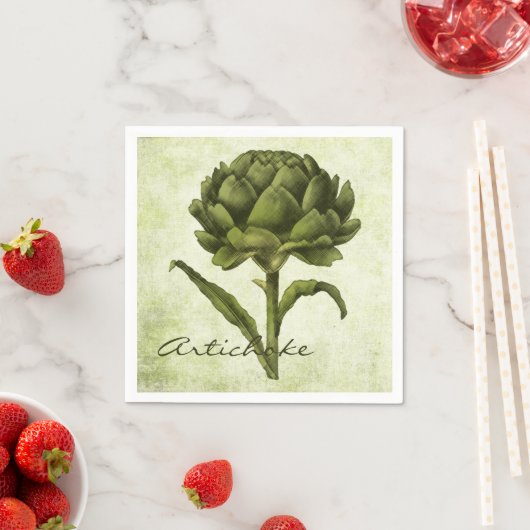 Vintag Artichoke Serviette (Beispiel)