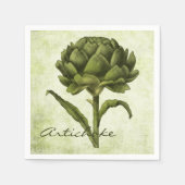 Vintag Artichoke Serviette (Vorderseite)