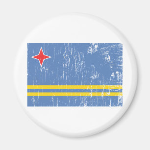 Vintag Aruba Magnet