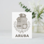 Vintag Aruba Postkarte (Stehend Vorderseite)