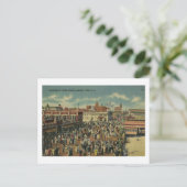 Vintag Asbury Park New Jersey Gartenwanderweg Postkarte (Stehend Vorderseite)