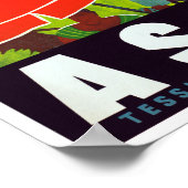 Vintag Ascona Schweiz Reisen Poster (Ecke)