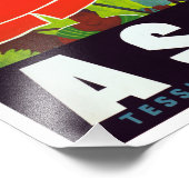 Vintag Ascona Schweiz Reiseplakat Fotodruck (Ecke)