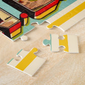 Vintag Asheville NC Postkarte Puzzle (Seite)