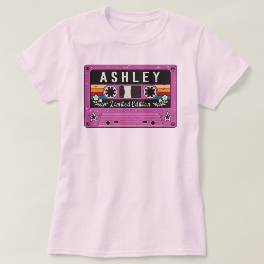 Vintag Ashley Name T - Shirt (Design vorne)