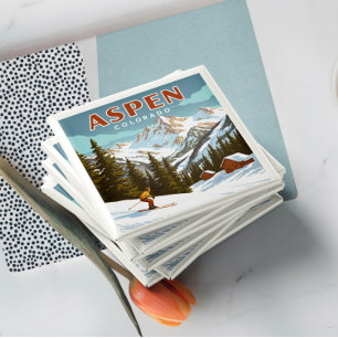 Vintag Aspen Colorado Magnet