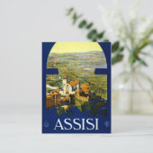 Vintag Assisi Italien Reisen Postkarte (Stehend Vorderseite)