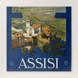 Vintag Assisi Italien Reisen Tourismus Werbung Puzzle