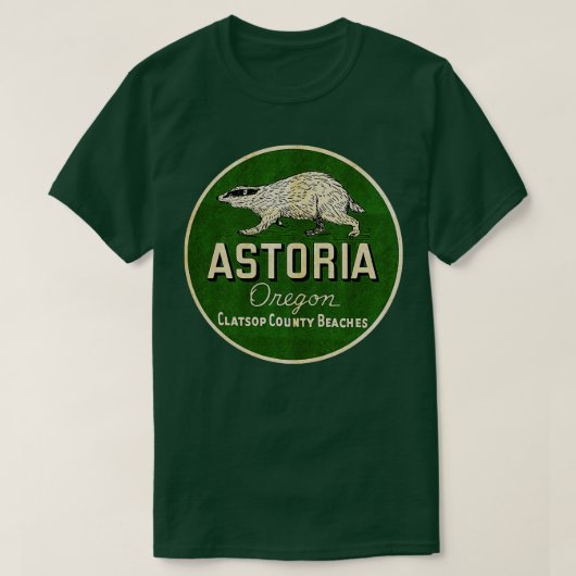 Vintag Astoria Oregon T-Shirt (Design vorne)